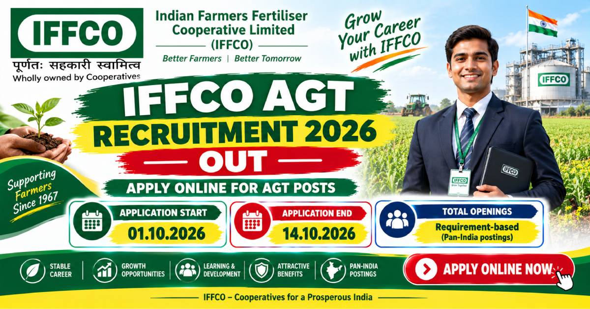 IFFCO AGT Recruitment 2026 Apply Online